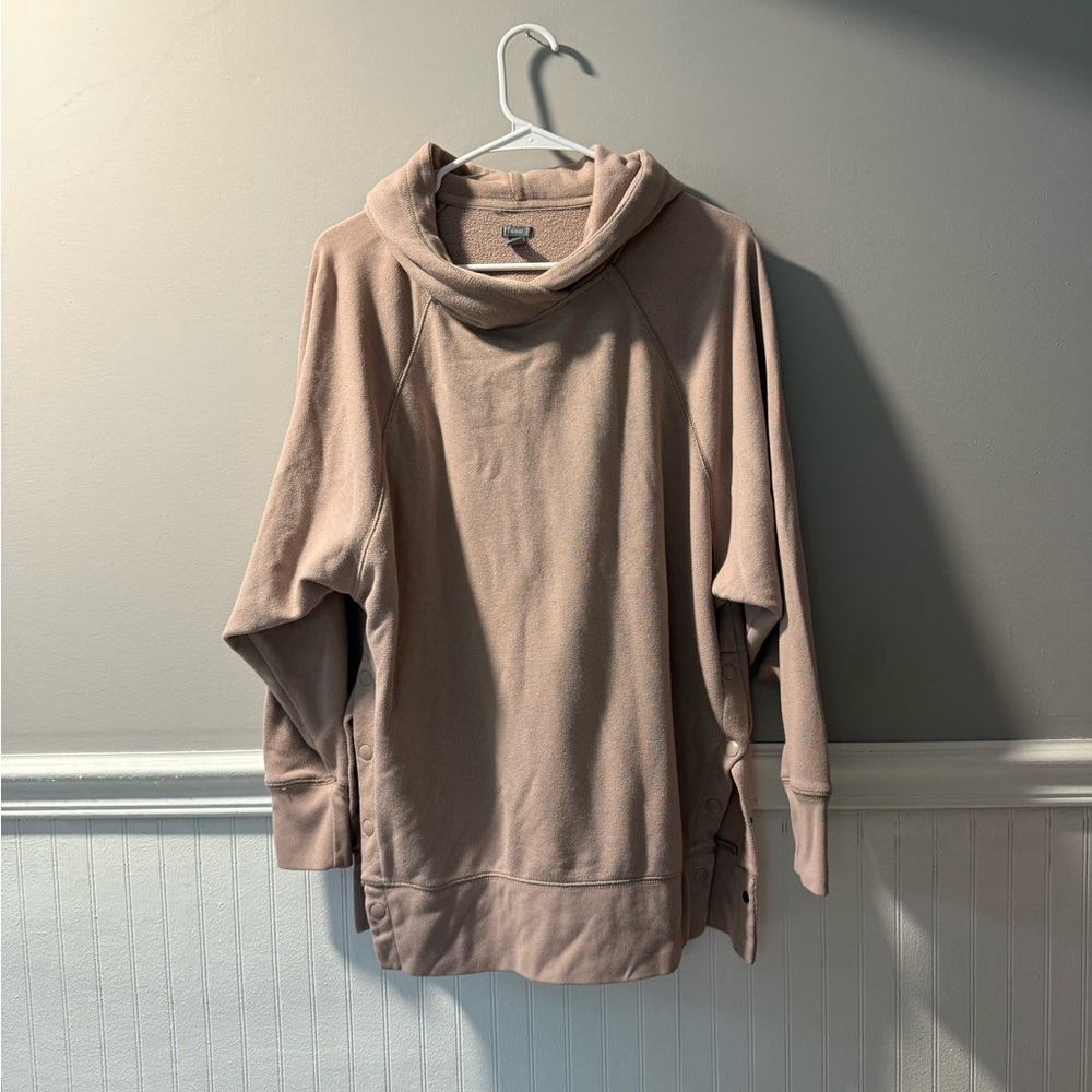 Aerie Oversized Side Button Hoodie Small